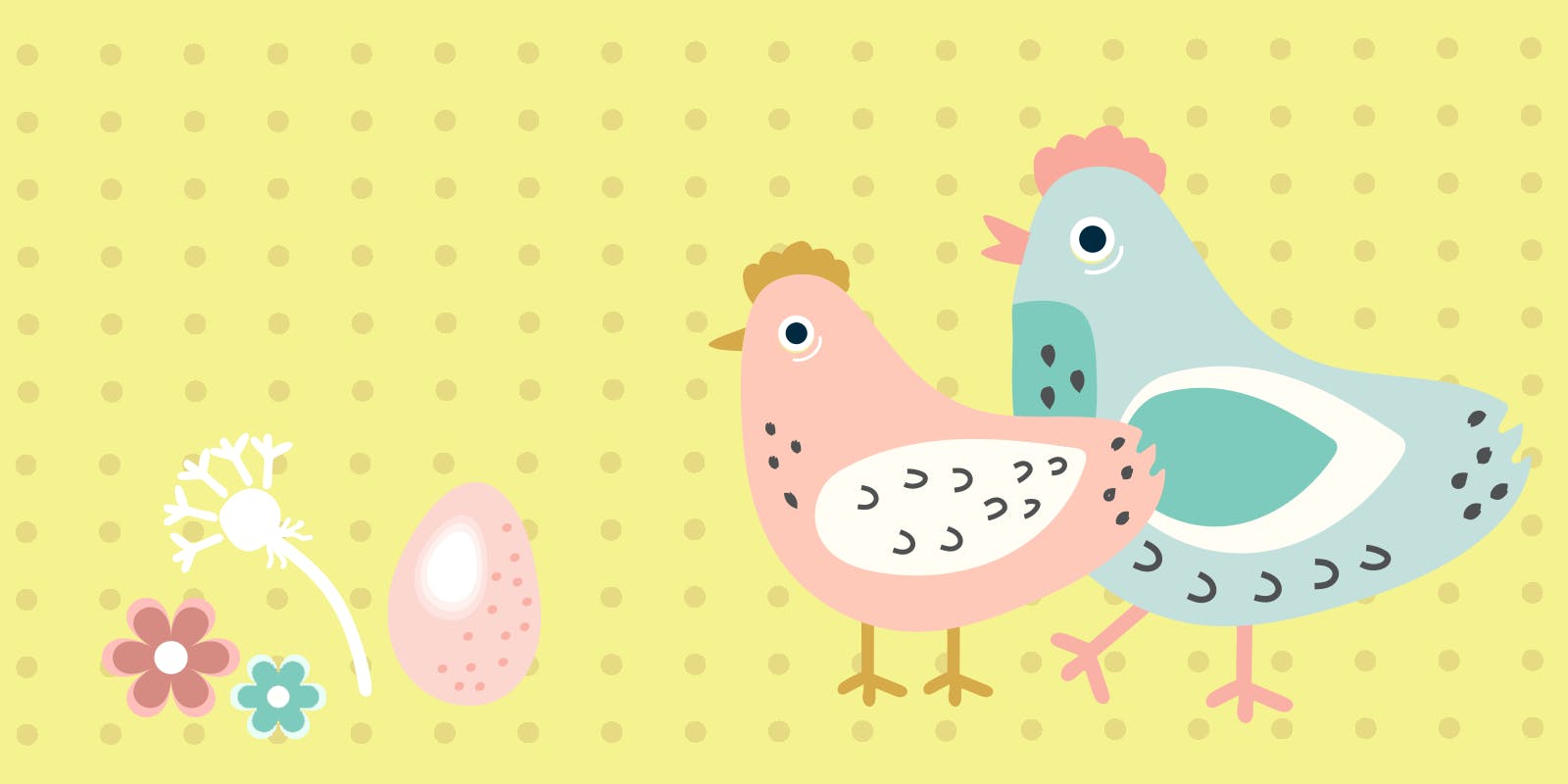 Cute Easter chicks