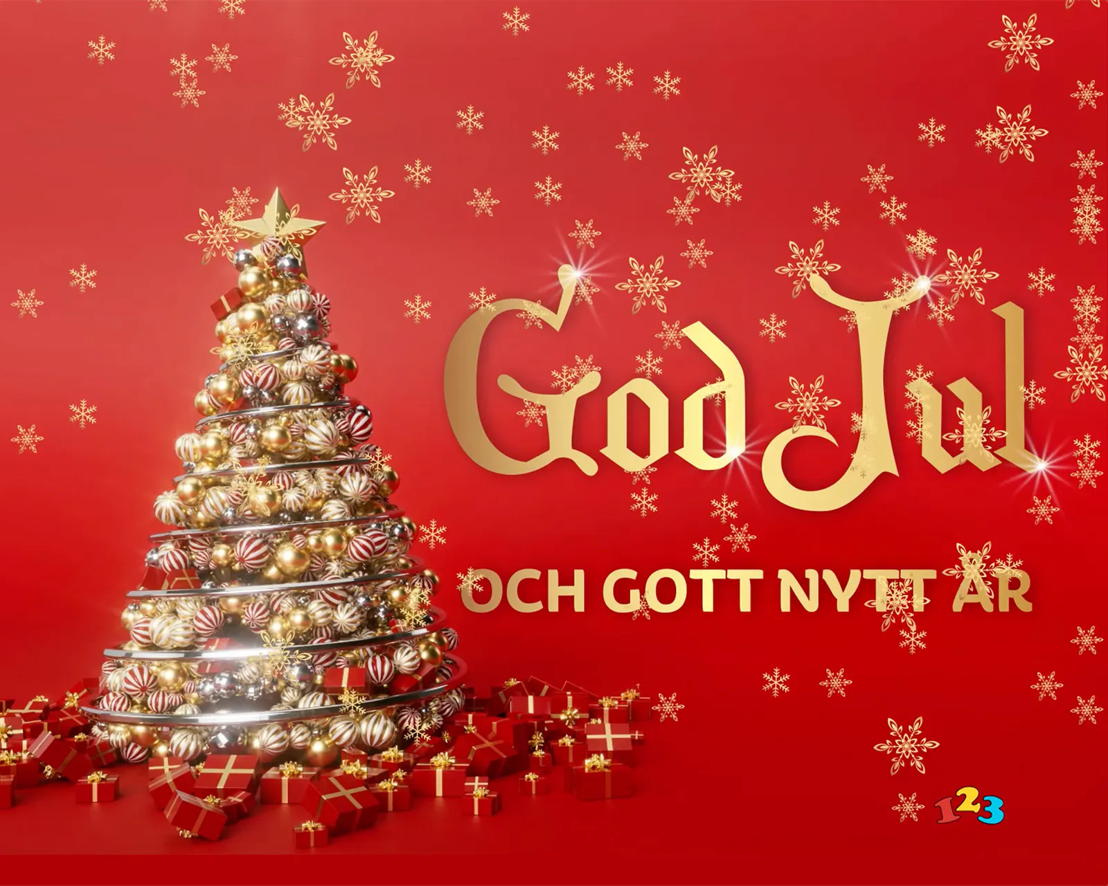 Fullt av julglädje - Julkort - gratis vykort från 123kort.se